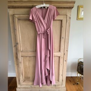 Long pink dress